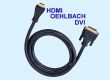 Oehlbach Real Matrix HDMI DVI 24kt vergoldet original hochwertige Qualität 5m