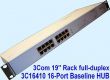 3Com Baseline 3C16410 16-Ports Rack Hub full duplex 100Mbs