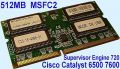 512MB Cisco MSFC2 für Catalyst 6500 7600 Supervisor Engine 720