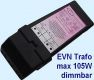 elektronischer Halogentrafo 35- 105 Watt EVN Trafo dimmbar neuwerig