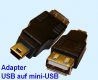 Adapter USB Typ A Buchse auf Mini USB